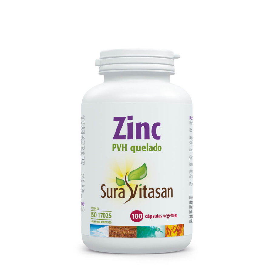 Sura Vitasan Zinco PVH Quelado Cápsulas x100