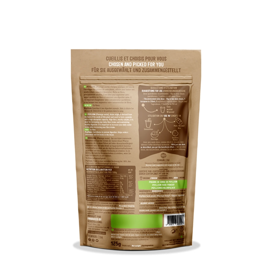 Iswari Psyllium Husk Pó Bio 125g