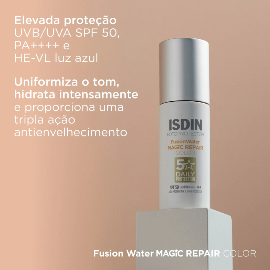 Isdin Fotoprotector Fusion Water Magic Repair Color SPF50 50 ml