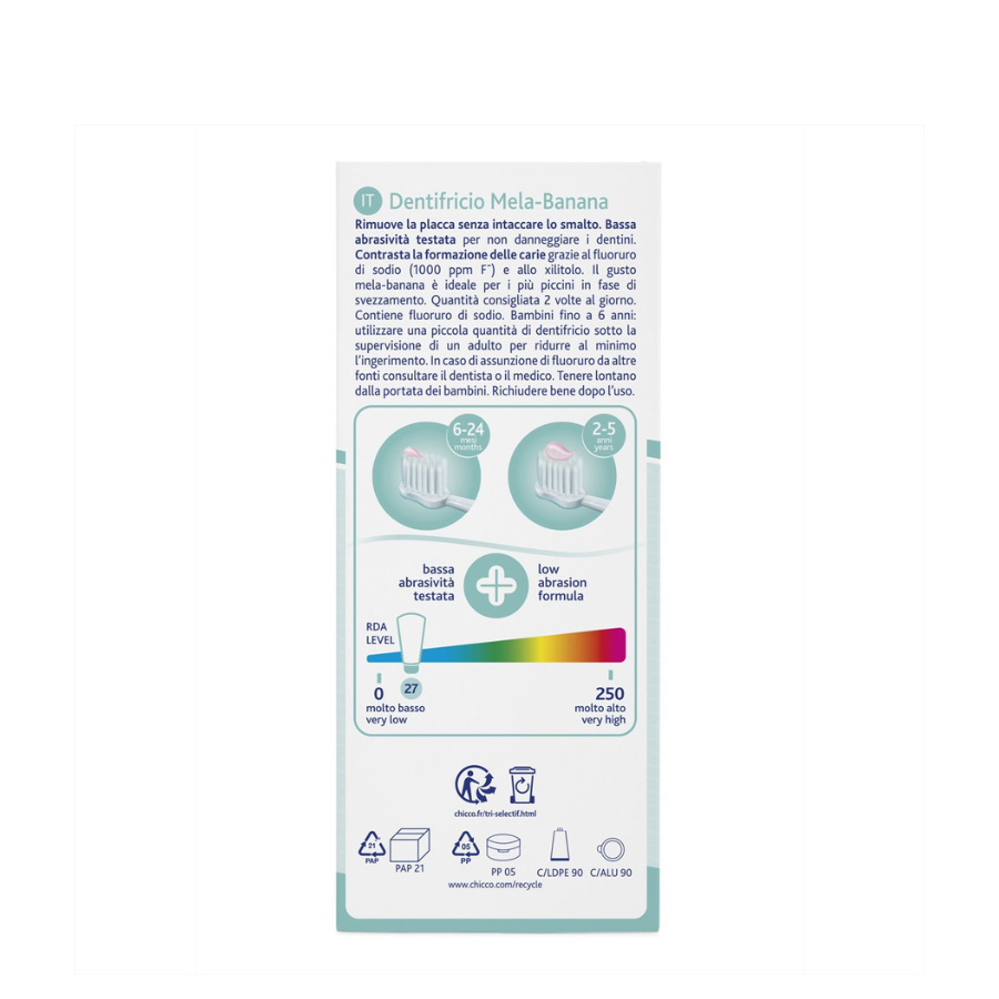 Chicco Gel  Dentífrico Maçã Banana +6M 50ml