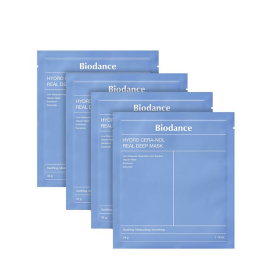 Biodance Hydro Cera-Nol Real Deep Máscara Hidratante x4