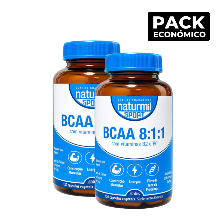 Naturmil Sport BCAA 8:1:1 Cápsulas 2x120
