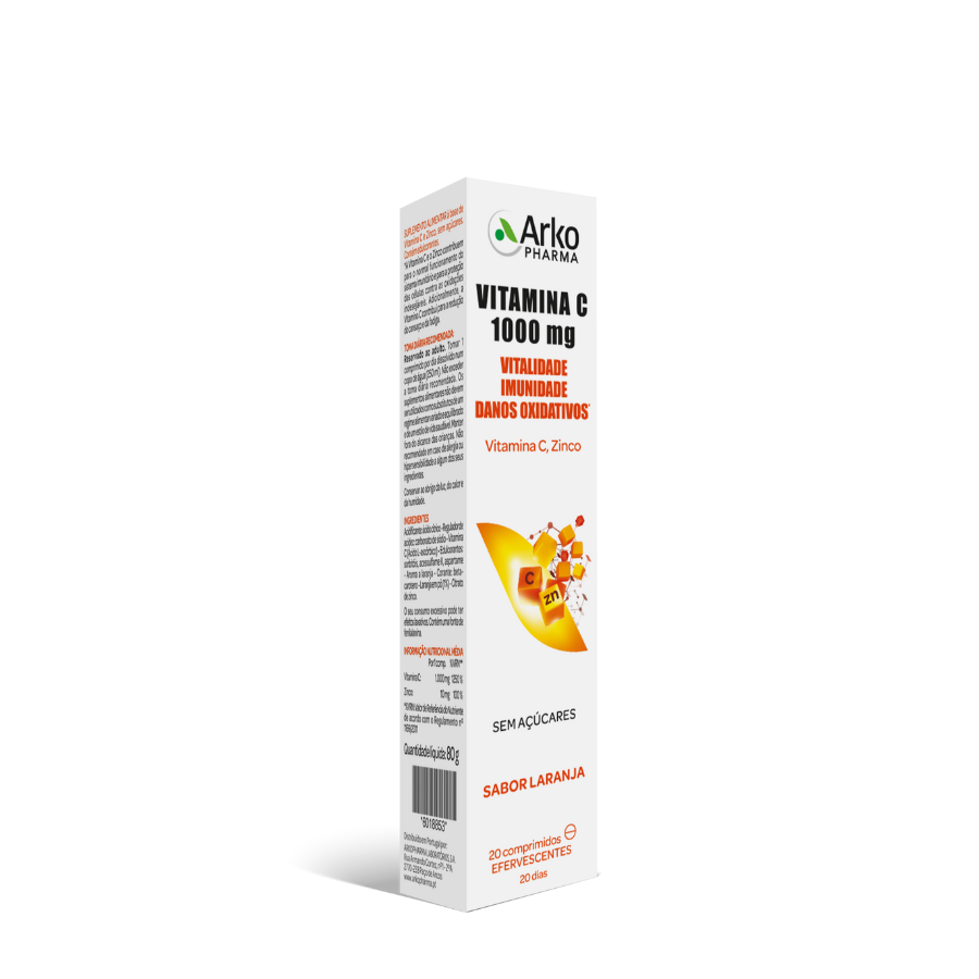 Arkopharma Vitamina C 1000mg + Zinco Comprimidos x20