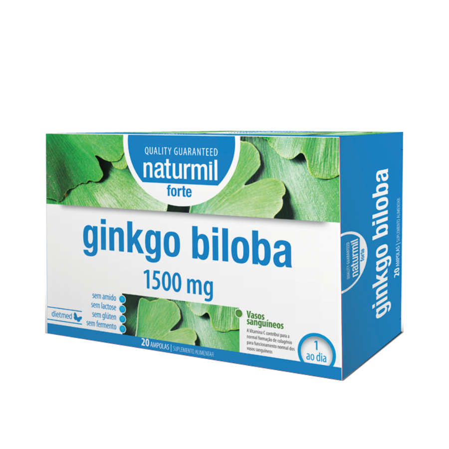 Naturmil Ginkgo Biloba Forte 1500mg Ampolas x20