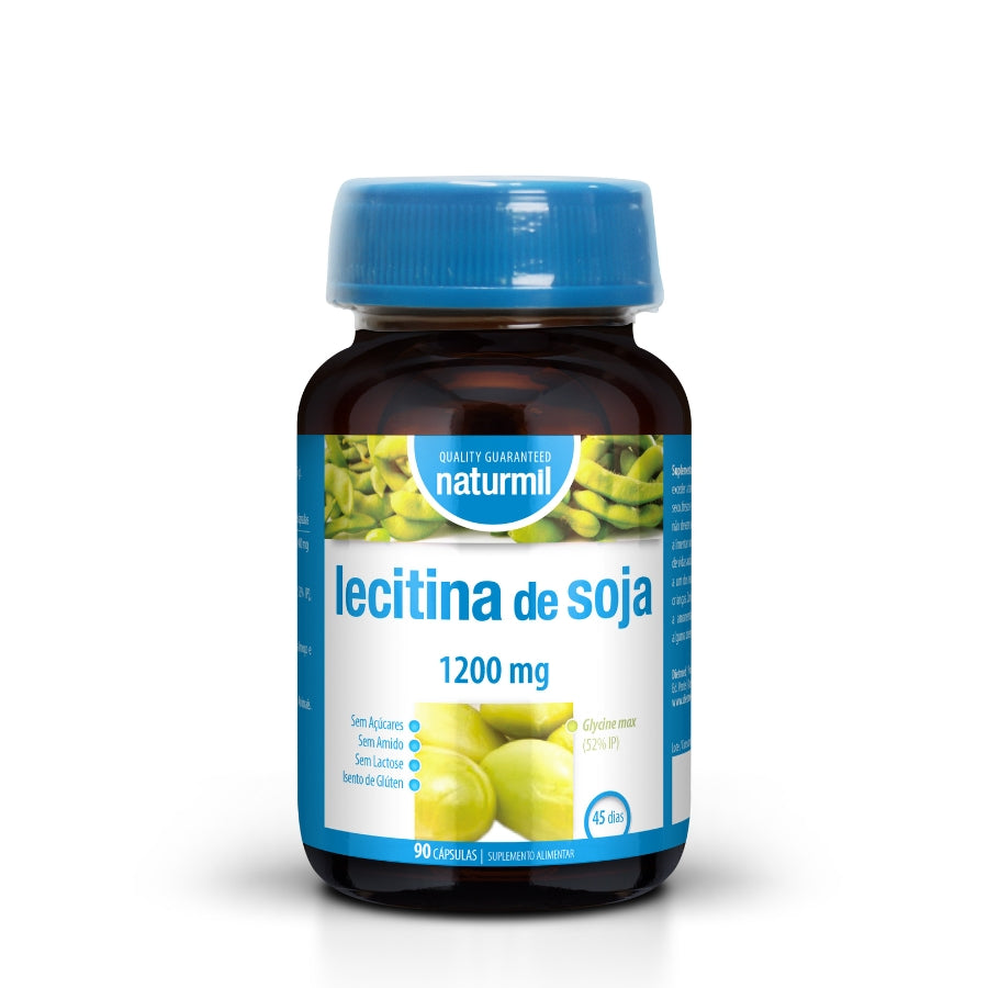 Naturmil Lecitina de Soja 1200mg Cápsulas x90