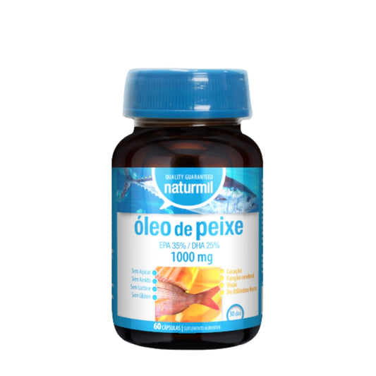 Naturmil Óleo de Peixe Ómega-3 1000mg Cápsulas x60