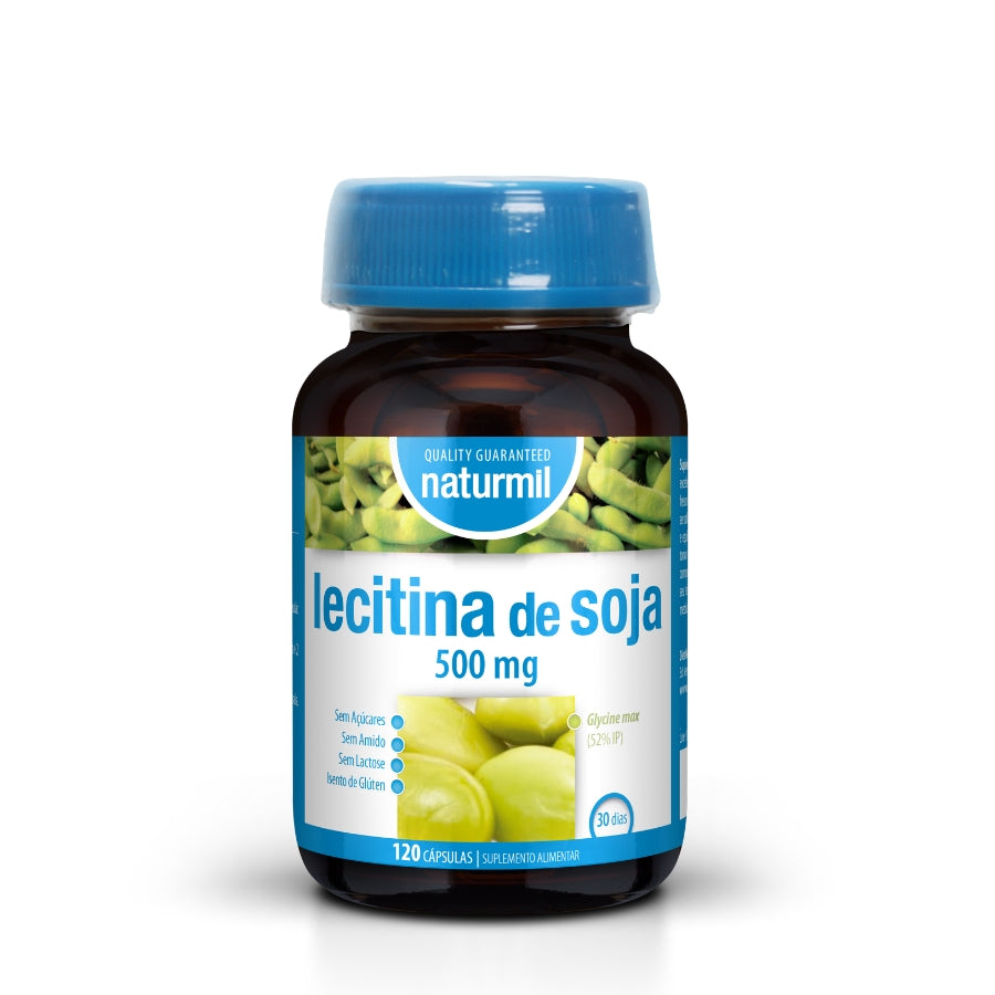 Naturmil Lecitina de Soja 500mg Cápsulas x120