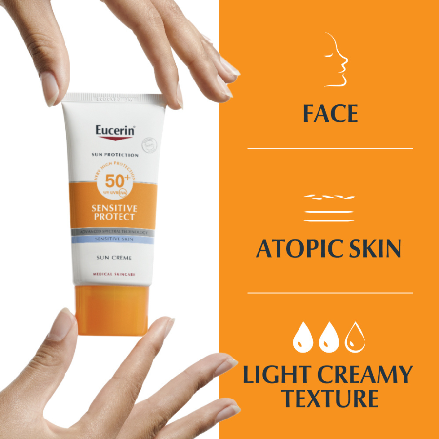 Eucerin Sun Crema Protectora Sensible SPF50+ 50ml