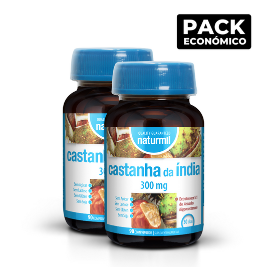 Naturmil Castanha da Índia 300mg Comprimidos 2x90