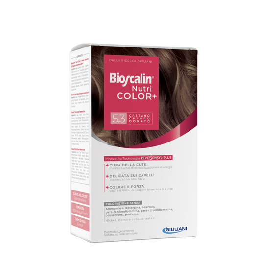 Bioscalin Nutri Color+ Pintura Colorante 5.3 Castaño Claro Dorado