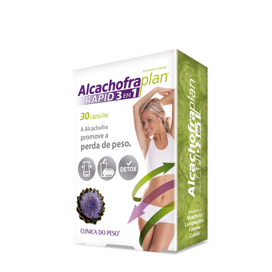 Alcachofra Plan Rapid 3 em 1 Cápsulas x30