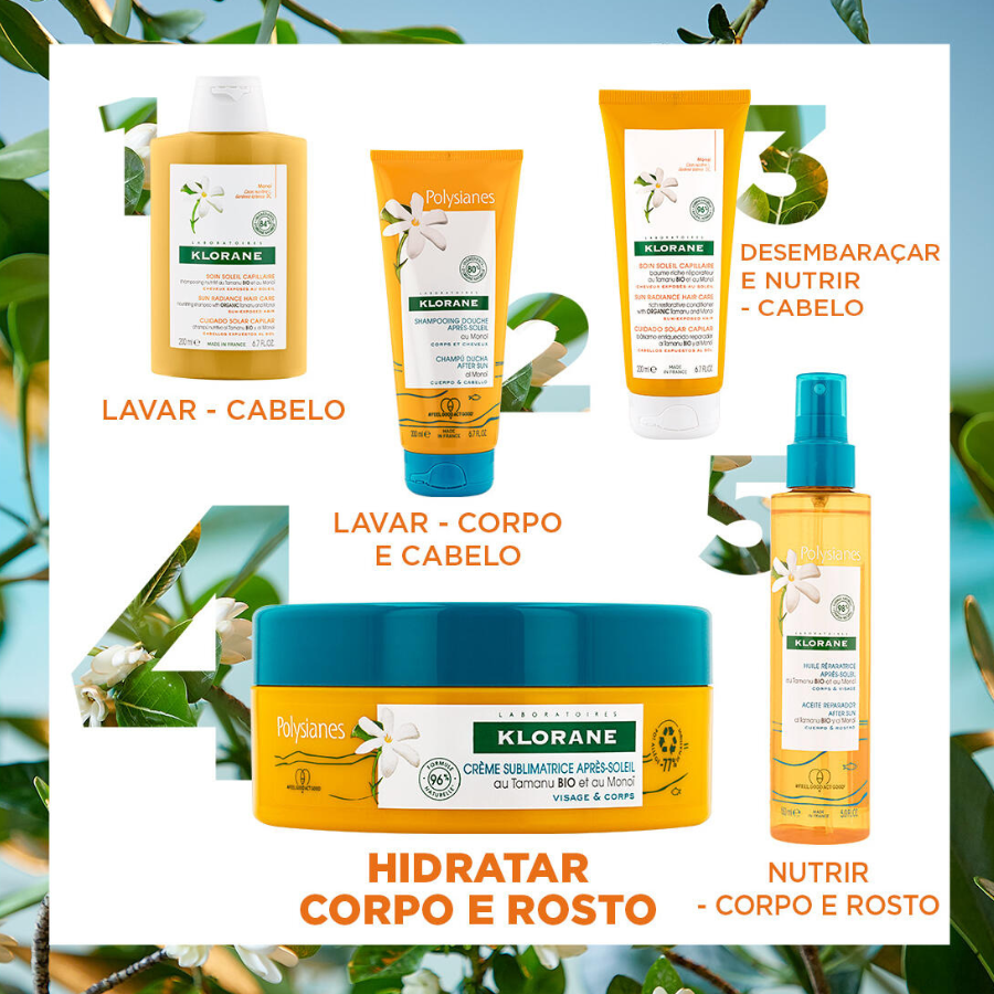 Klorane Polysianes Creme Sublime Pós-Solar 200ml