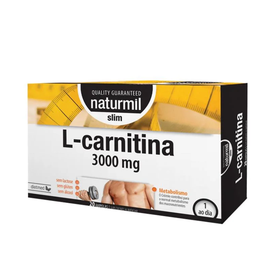 Naturmil Slim L-Carnitina Forte 3000mg Ampolas x20