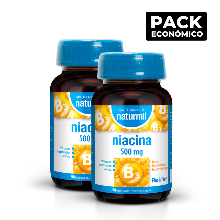 Naturmil Niacina 500mg Comprimidos 2x90