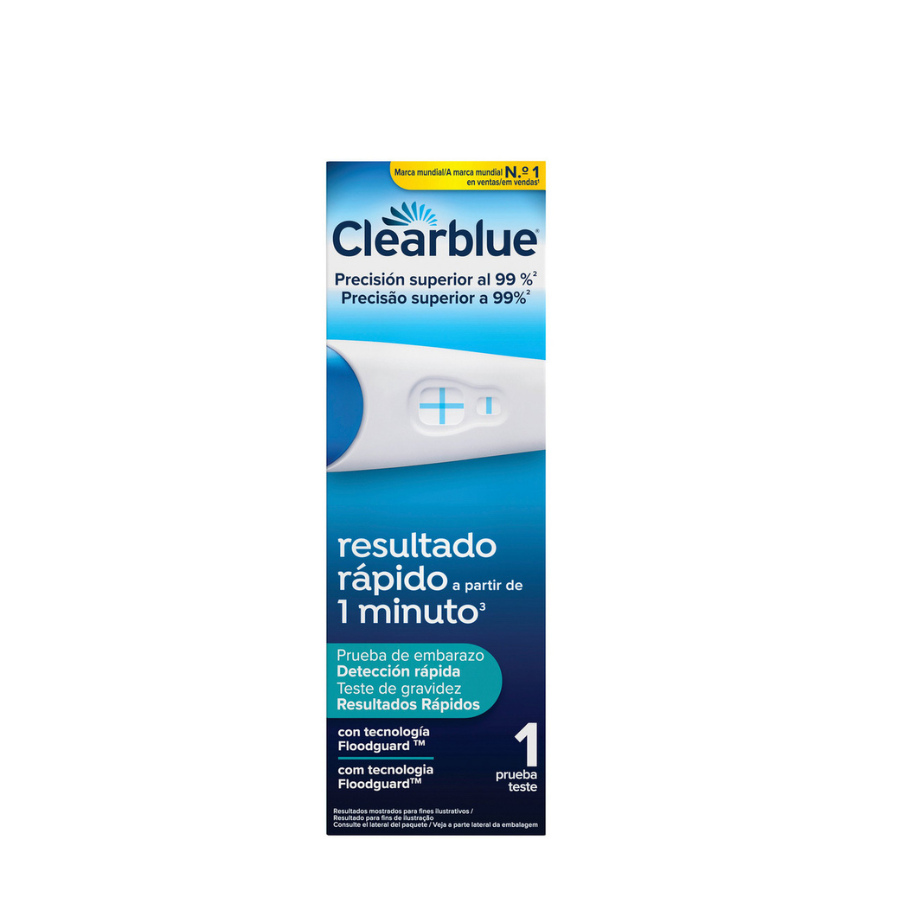 Prueba de embarazo Clearblue 1 minuto