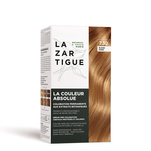 Lazartigue Coloration Permanente Teinte 7.30 Blond Doré