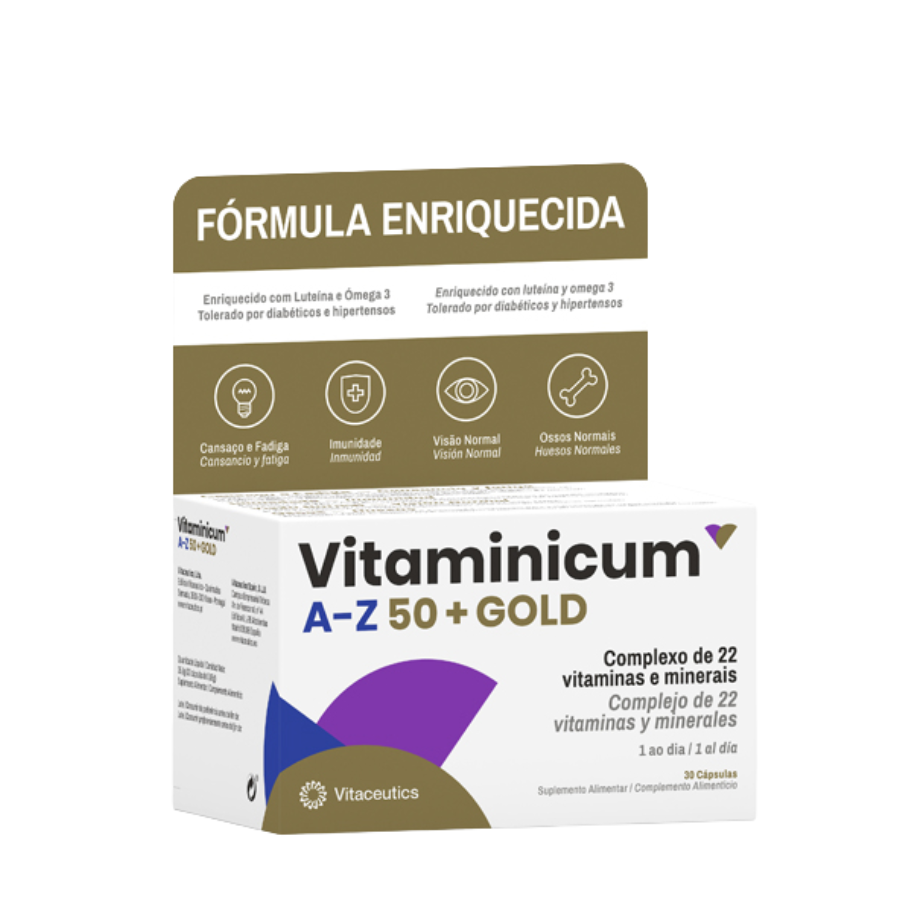 Vitaminicum A-Z 50+ Gold Cápsulas x30