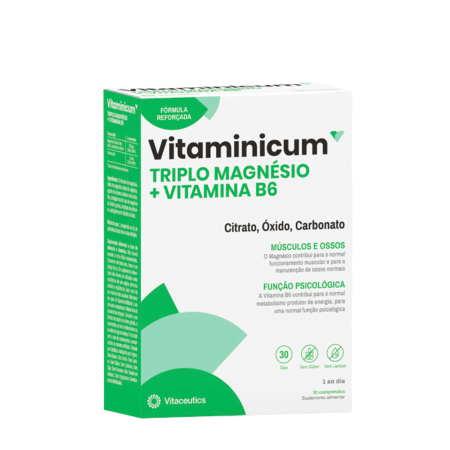 Vitaminicum Triplo Magnésio + Vitamina B6 Comprimidos x30