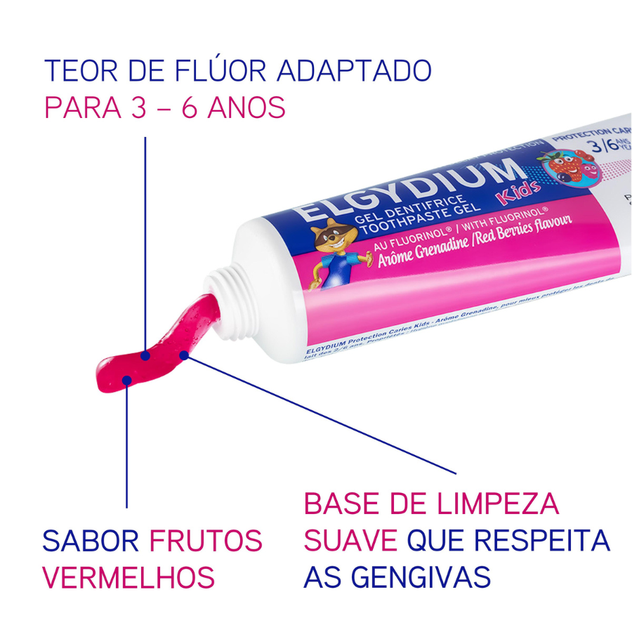 Elgydium Kids Gel Dentífrico Frutos Silvestres 50ml