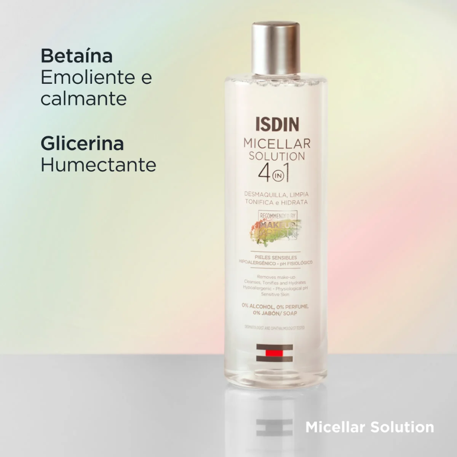 Isdin Micellar Solution Água Micelar 4em1 400ml