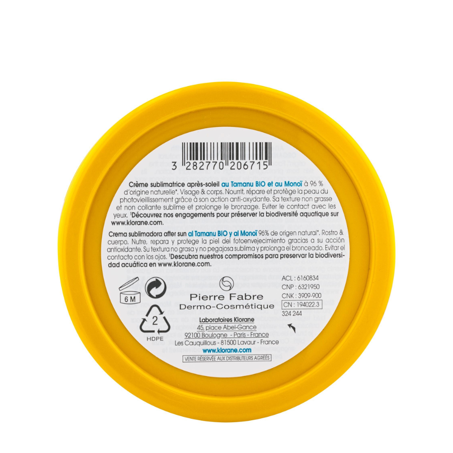 Klorane Polysianes Creme Sublime Pós-Solar 200ml