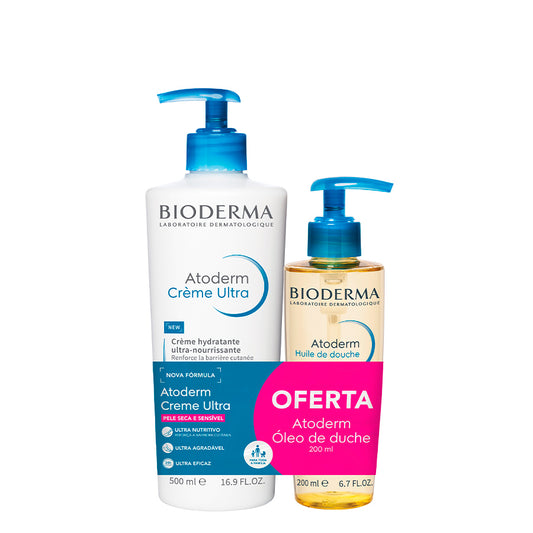 Bioderma Atoderm Ultra Cream 500ml + Shower Oil 200ml