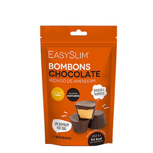Easyslim Bombones Rellenos de Chocolate y Cacahuete x7
