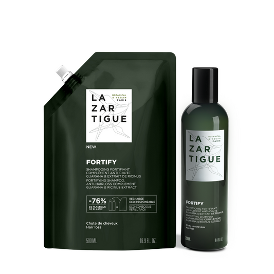 Lazartigue Fortify Shampoo 250ml + Eco-Refill 500ml
