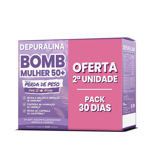 Depuralina Bomb Mulher 50+ Cápsulas 2x60