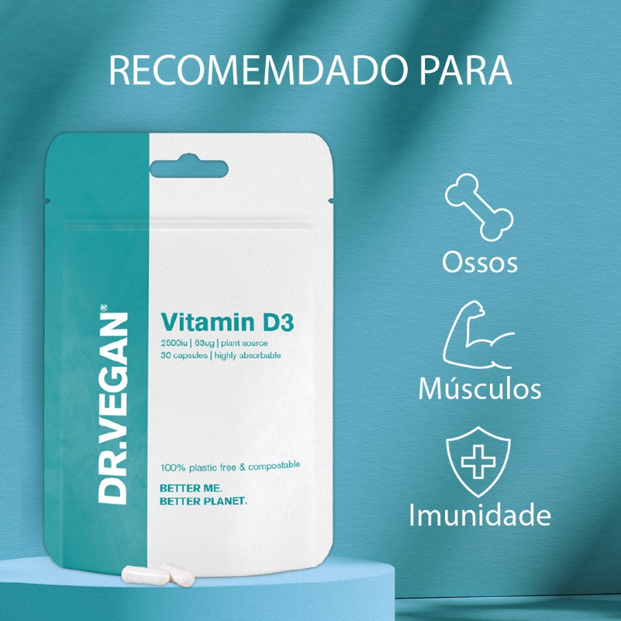 Dr. Vegan Vitamina D3 Cápsulas x30