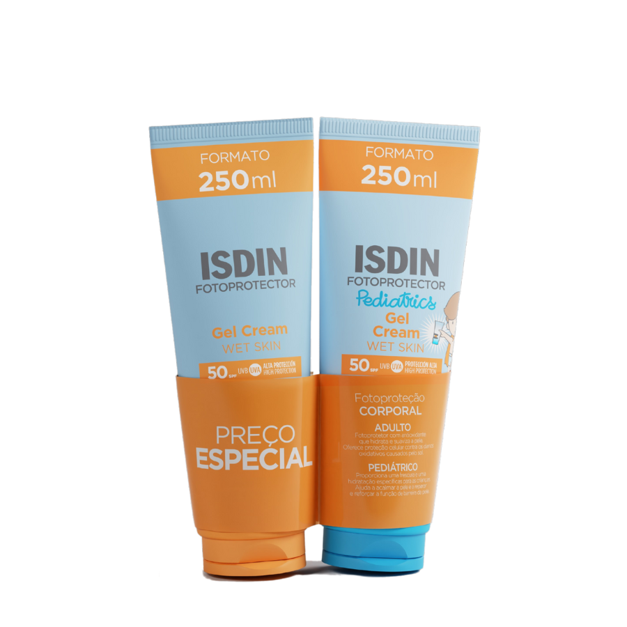 Isdin Gel Cream SPF50 250ml + Pediatrics Gel Cream SPF50 250ml