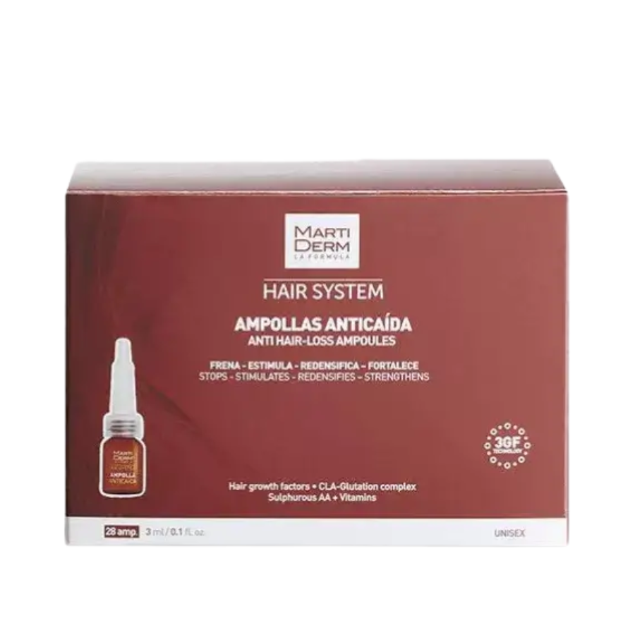 Martiderm Hair System Ampolas Antiqueda x28