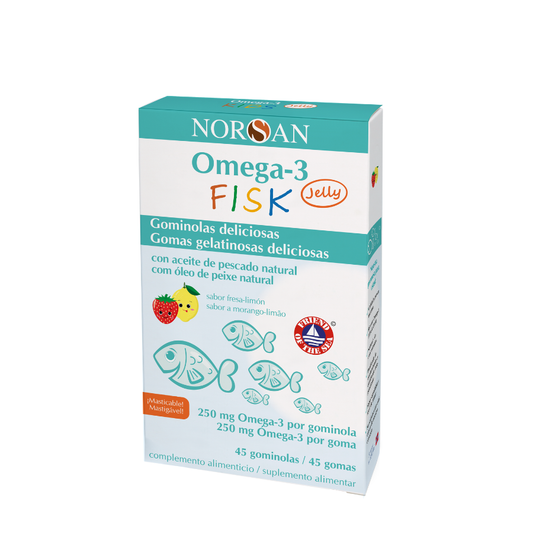 Norsan Ómega-3 Fisk Jelly Gomas x45