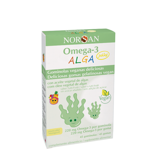 Norsan Ómega-3 Alga Jelly Gomas x45