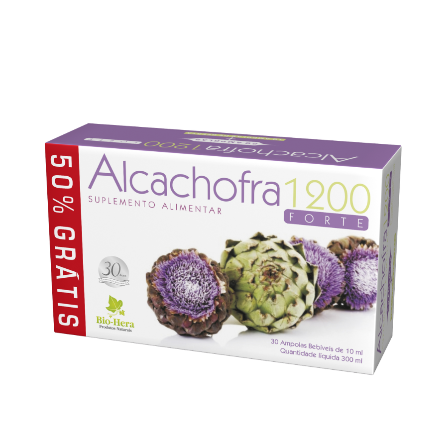 Bio-Hera Alcachofra 1200 Forte Ampolas x30