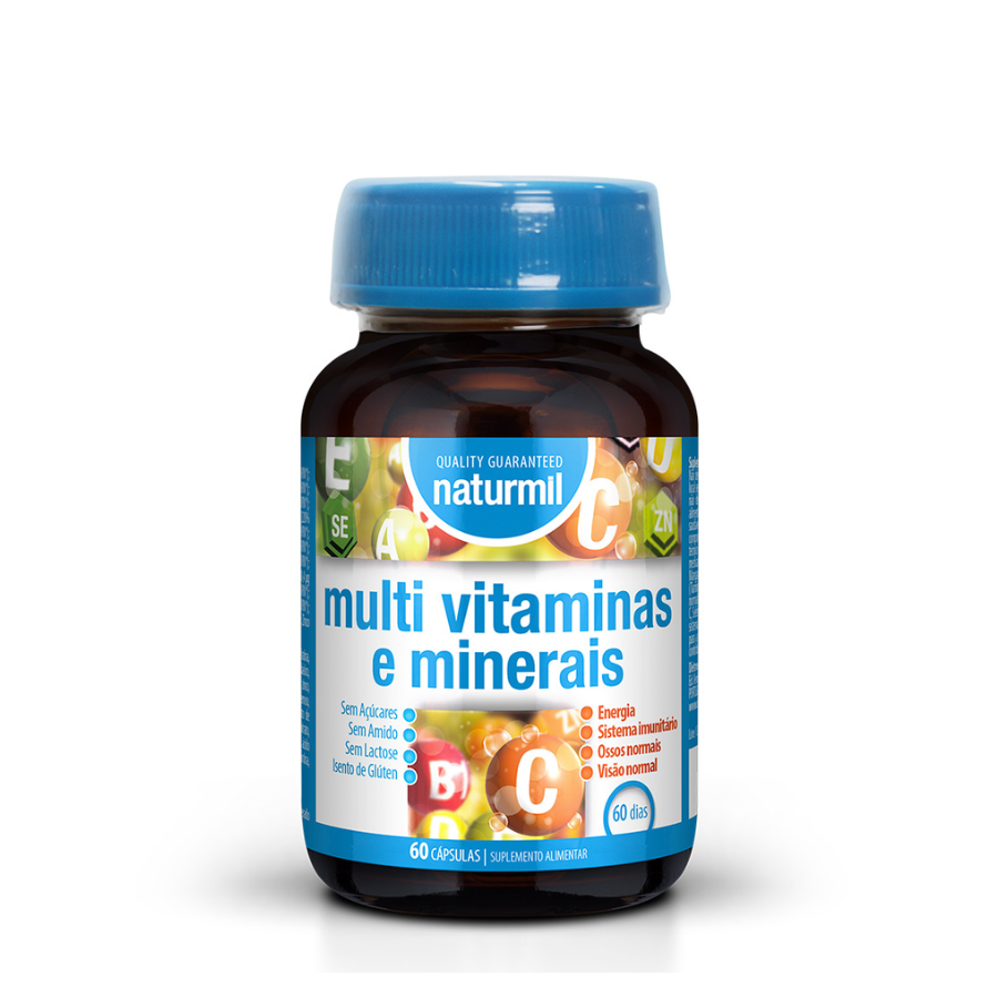 Naturmil Multi Vitaminas & Minerais Cápsulas x60