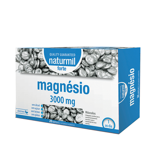 Naturmil Magnésio Forte 3000mg Ampolas x20