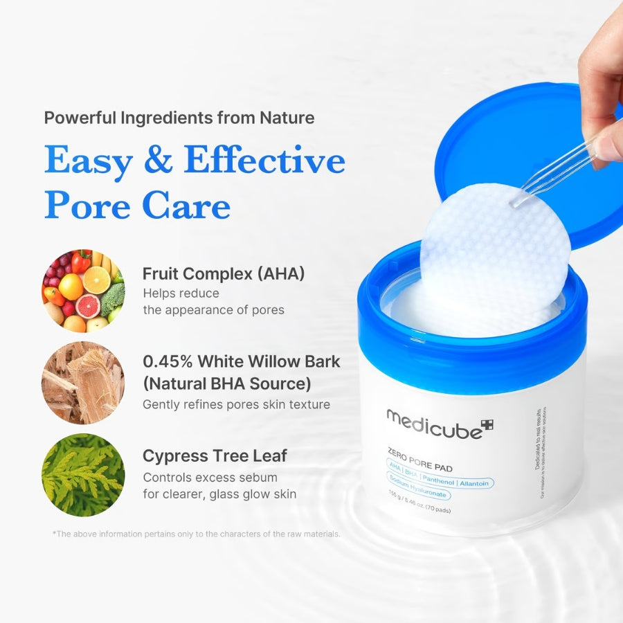 Medicube Zero Pore Pad Discos Esfoliantes x70