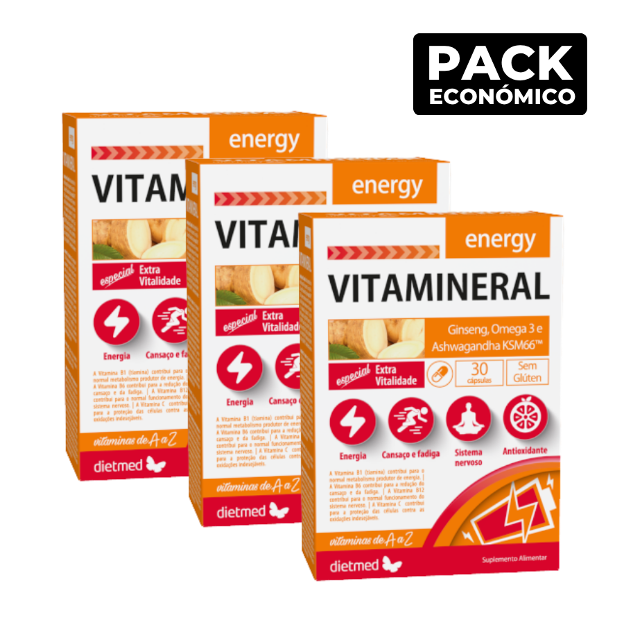 Vitamineral Energy Cápsulas 3x30