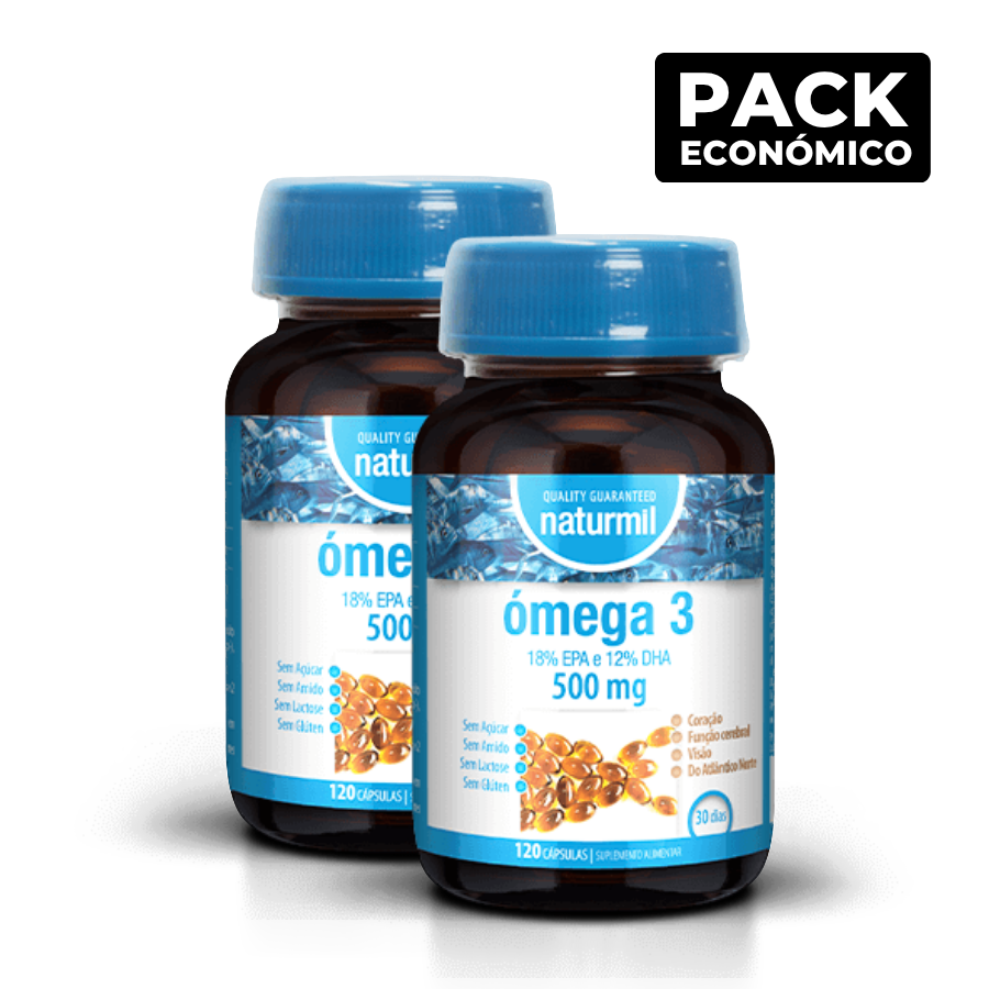 Naturmil Ómega 3 500mg Cápsulas 2x120
