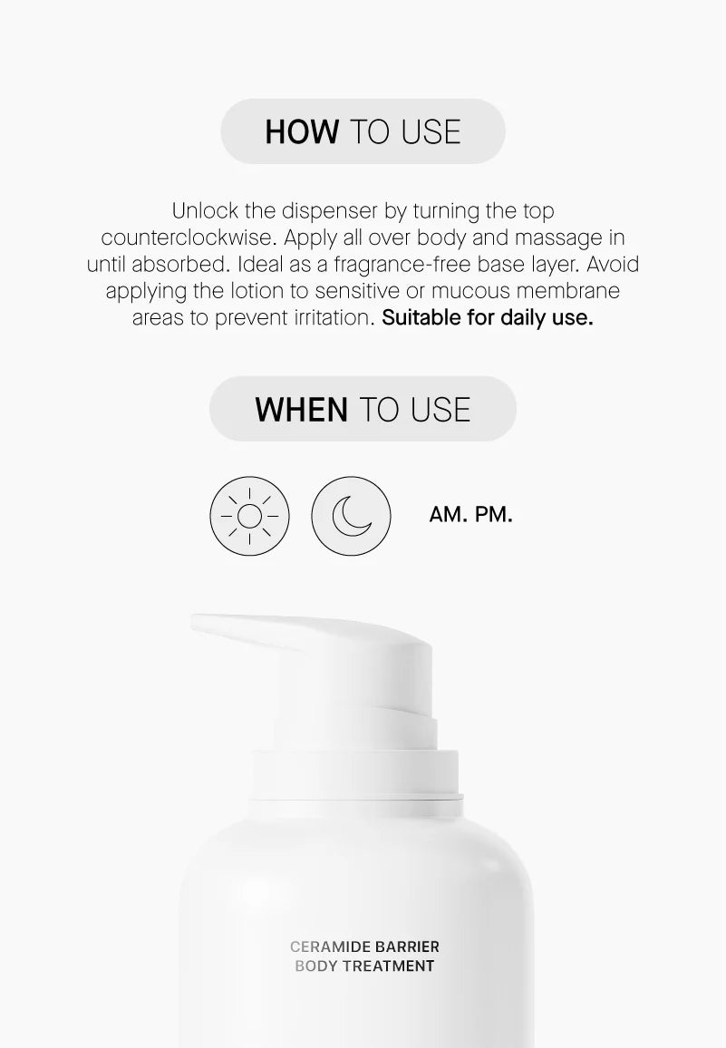 Transparent Lab Ceramide Barrier Body Treatment 400ml