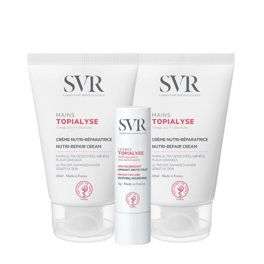SVR Topialyse Hand Cream 2x50ml + Lip Balm 4g