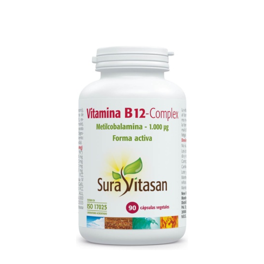Sura Vitasan Vitamina B12 Complex Cápsulas x90
