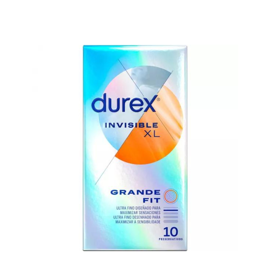 Preservativos Durex Invisibles XL x10