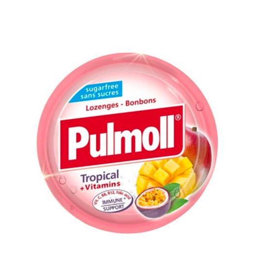 Pulmoll Tropical Lozenges + Vitamins 45g