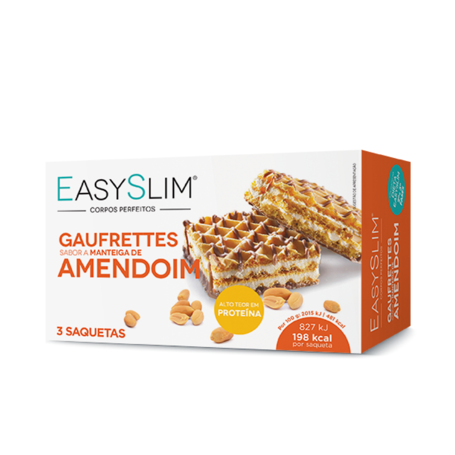 Easyslim Gaufrettes Manteiga de Amendoim x3