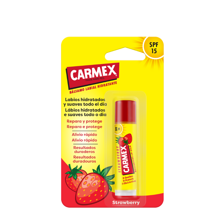 Carmex Stick Lèvres Hydratant Fraise SPF15 4,25 g