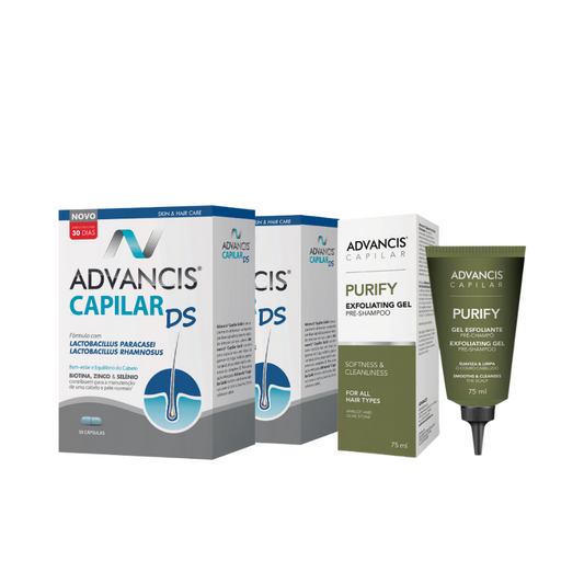 Advancis Capilar DS Capsules 2x30 + Purify Exfoliating Gel 75ml