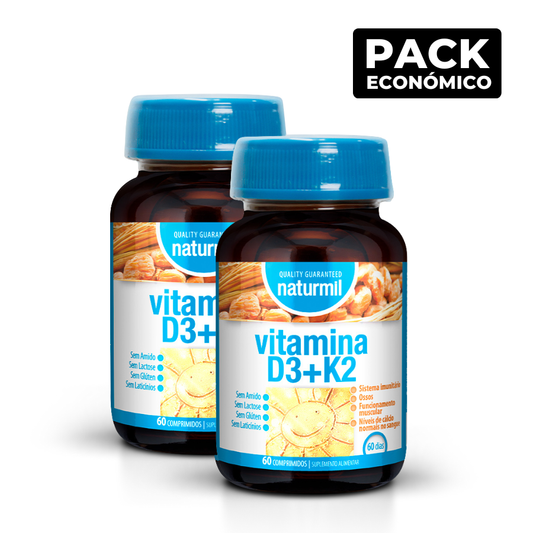 Naturmil Vitamina D3 + K2 Comprimidos 2x60