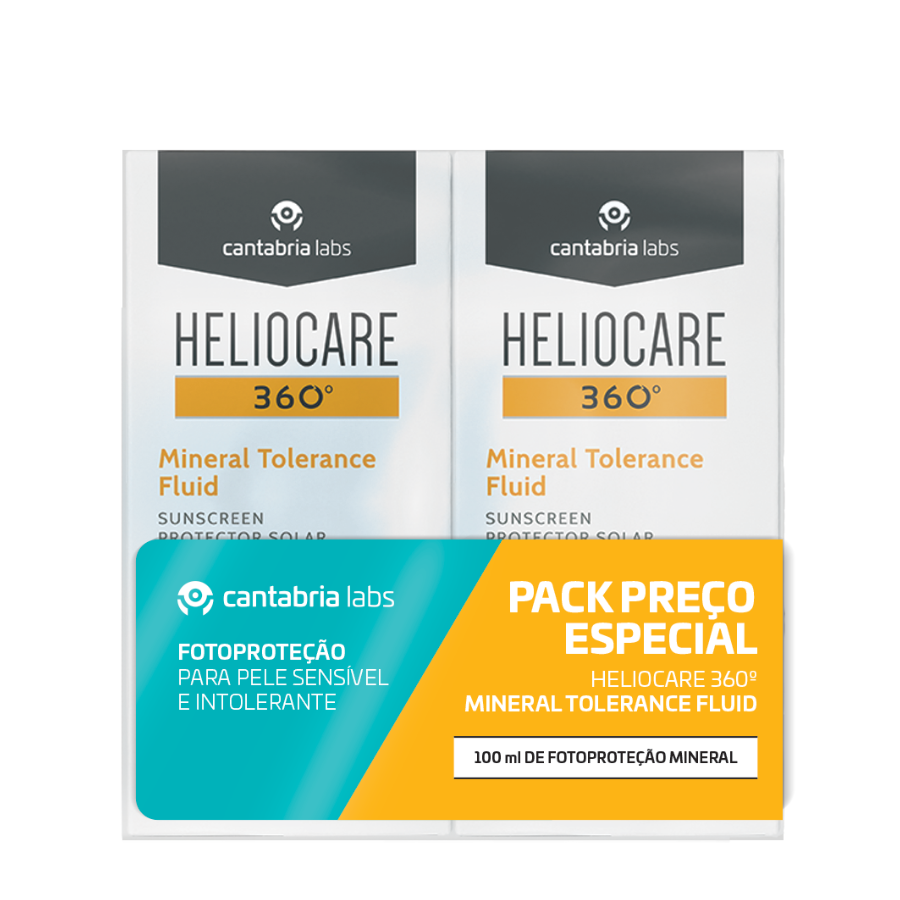 Heliocare 360 Mineral Tolerance Fluid SPF50+ 2x50ml